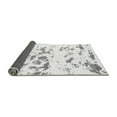 thumbnail image 2 of Ahgly Company Indoor Round Abstract Gray Modern Area Rugs, 4' Round, 2 of 4