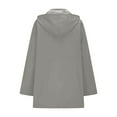 thumbnail image 4 of Turilly Fashion Jacket for Women Solid Color Button Long Sleeve Collar Top, 4 of 6