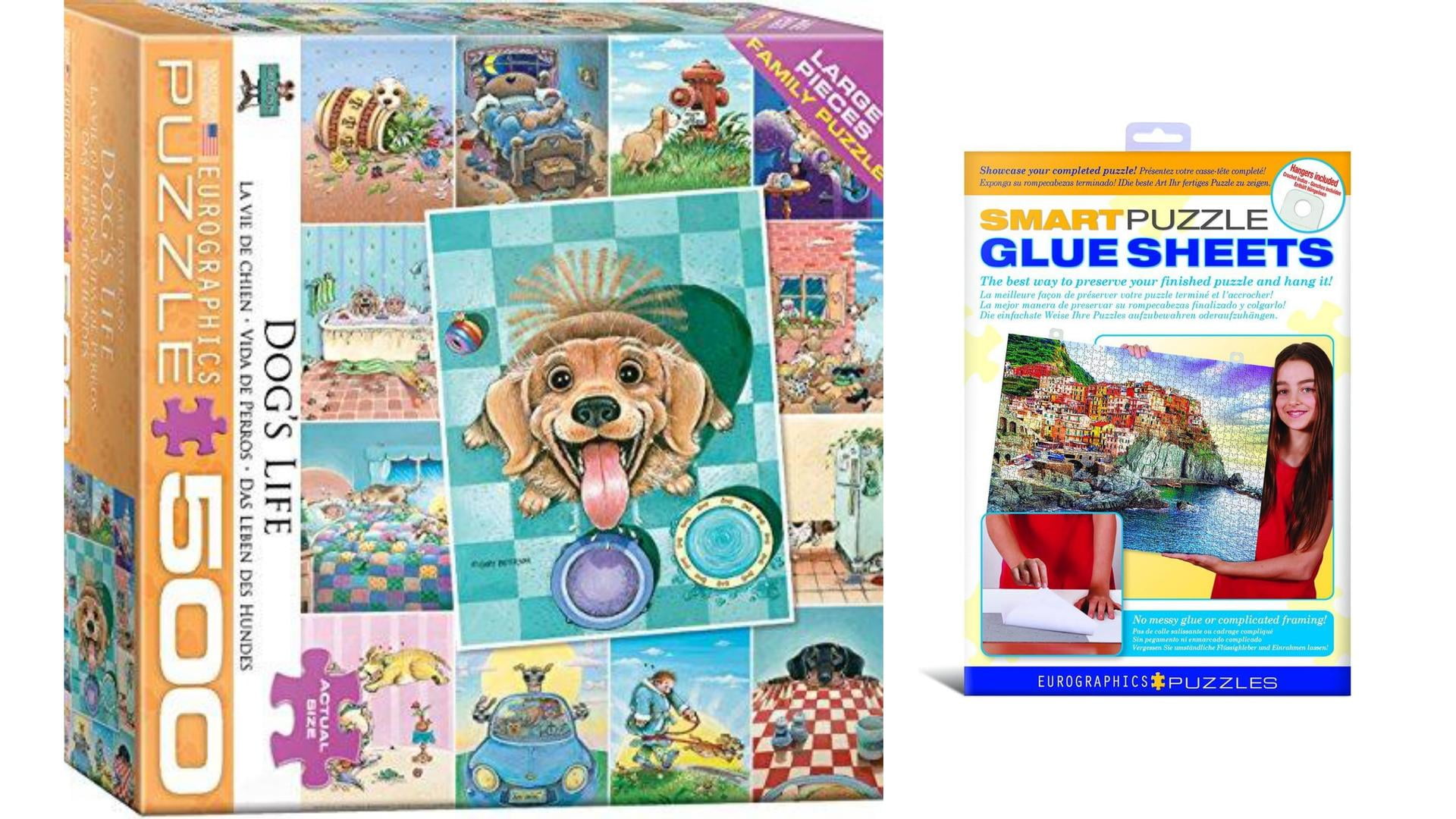 Bundle of 2 Eurographics Dog's Life by Gary Patterson 500Piece Puzzle