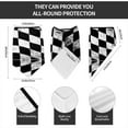 thumbnail image 4 of Neck Gaiter Face Mask Covering Bandanas For Men Women Checkered Flag Scarf Balaclava Cover Headbands, 4 of 7