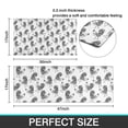 thumbnail image 7 of White Chicken Sketch Pattern Kitchen Rugs Sets Of 2,Anti Fatigue Kitchen Mat Rugs Non Slip Washable,Decorative Kitchen Floor Mats for Kitchen,Sink,Laundry,17"x30"+17"x47", 7 of 7
