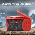 thumbnail image 3 of CVLNCYCLING Clearance Solar Garden Lights,Decorative Solar Lights,Emergency Solar Hand Crank Dynamo 4000mAh Weather Radio Flashlight Charger, 3 of 9