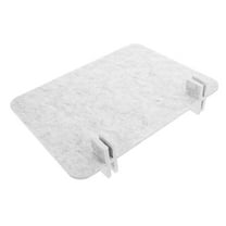 STRANDCHIC Privacy Desk Divider Panel Light Grey Felt Modern Design Office Workspace Splash Guard