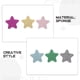 thumbnail image 3 of 12 limas desechables con forma de estrella para uñas, con purpurina, para dar forma y suavizar las uñas de los pies y las manos, 3 of 7