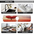 thumbnail image 6 of Coolnut Love Tree Sink Splash Guard for Faucet 2 Packs Faucet Absorbent Mats, Red Heart Flowers Faucet Handle Drip Catcher for Kitchen, Bathroom,Sink Mat, Dish Drying Mat, 30"x5.5", 6 of 7