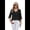 Black, variant on Womens Dressy Casual Blouses 3/4 Sleeve V Neck Ruffle Tops Business Ladies Summer 2025 Work Shirt White L