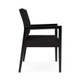 thumbnail image 3 of Pemberly Row Waiting Reception Wide Guest Chair Wood Frame in Black, 3 of 5