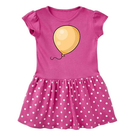 

Inktastic Yellow Balloon Gift Toddler Girl Dress
