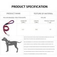 thumbnail image 6 of Popvcly Rope Dog Leash - 4.6 Foot Reflective Dog Leash - Mountain Climbing Nylon Braided Heavy Duty Dog Training Leash for Large and Medium Small Dogs Walking Leads, Red, 6 of 8