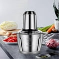 thumbnail image 2 of Meat Grinder 2l Stainless Steel Electrical Food Processor Blender Mixer Machine For Kitchen Fruits, 2 of 4