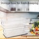 thumbnail image 4 of 2 Pcs Refrigerator Organizer Bins, Clear Stackable Plastic Food Storage Rack with Handles for Pantr, 4 of 4