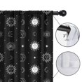 thumbnail image 4 of Blackout Kids Curtains,Black White Sun Moon Star Eye Pattern Childrens Insulated Curtains Set Of 2,Bedroom Essentials,Toddler Room Decor 52"x84", 4 of 5
