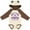 Natural & Brown w Ears, variant on Inktastic Epilepsy Awareness Month Ribbon Girls Long Sleeve Baby Bodysuit