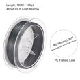 thumbnail image 2 of Uxcell 109Yard/328Ft 20LB 4 Strands Abrasion Resistant PE Braided Fishing Line Grey, 2 of 6