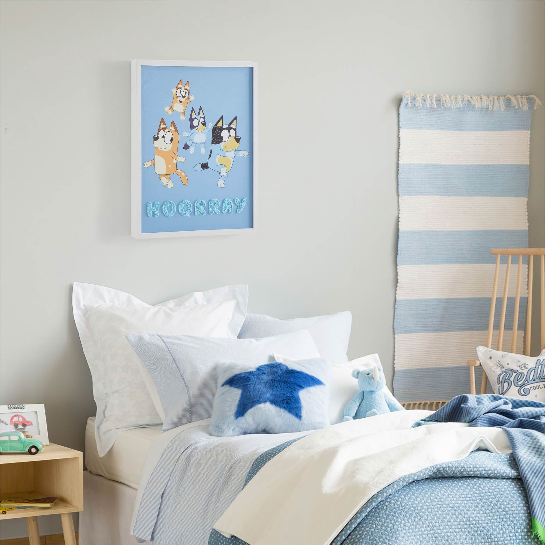 Bluey Tufted Wall Décor for Kids Room, 16" x 20"