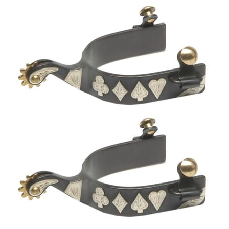 Jacks 11104 Black Steel Spurs