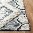 thumbnail image 3 of SAFAVIEH Natura Miah Geometric Wool Area Rug, Ivory/Black, 5' x 8', 3 of 7