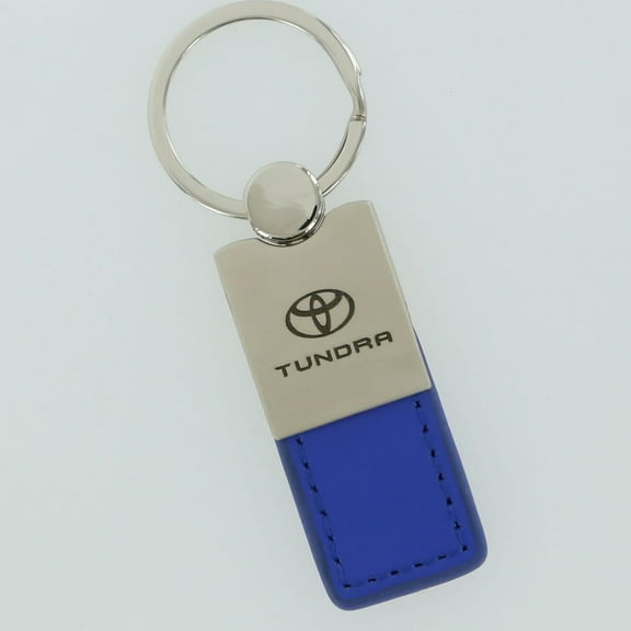 Toyota Tundra Keychain & Keyring - Duo Premium Blue Leather