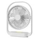 thumbnail image 1 of Desk Fan,Small Fan Quiet, USB Fan with Night Light, Table Fan Electric Rechargeable Desktop Fan for Bedroom Office-, 1 of 5