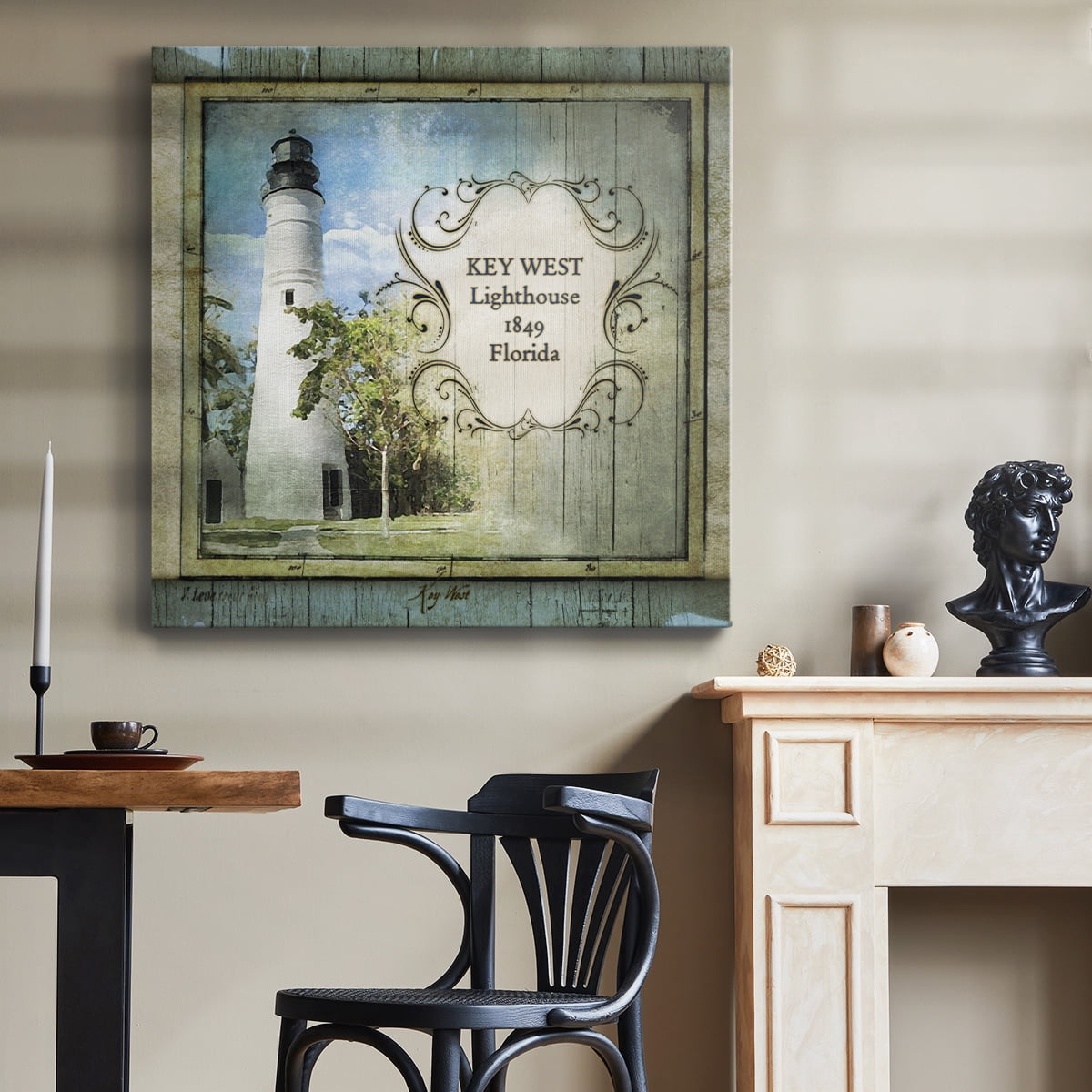 Wexford Home Florida Lighthouse VI-Premium Gallery Wrapped Canvas, 16" x 16" - Ready to Hang
