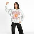 thumbnail image 4 of Women's Gameday Couture  Ash Clemson Tigers Whiteout Premium Fleece Camo Sweatshirt, 4 of 5