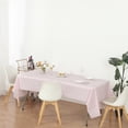 thumbnail image 4 of (12 Pack) Light Pink Premium Rectangle Heavy-Duty Plastic Table Covers (Reusable), 4 of 6