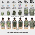 thumbnail image 2 of Mochila impermeable y seca STOVER, XL, flotante, verde, 2 of 9