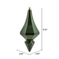 thumbnail image 6 of Vickerman 8" Moss Green Candy Finish Diamond Finial Ornament, Pack of 2, 6 of 6