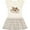 Natural with Stripes, variant on Inktastic Real Cowboys Girls Toddler Dress