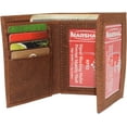 thumbnail image 3 of Marshal Aquarius Zodiac Sign RFID Blocking Real Leather Bifold Trifold Wallet for Men Trifold, 3 of 7
