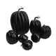 thumbnail image 2 of 7 calabazas falsas de espuma, lindas y realistas mini calabazas de Halloween. Negro, 2 of 8