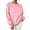 Pink, variant on Enjoytime Crewneck Sweatshirts Women Long Sleeve Solid Color Pullover Top Fall Fashion Soft Lightweight Casual Sweatshirt