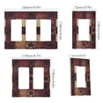 thumbnail image 2 of Yayeee Rocker Switch Wall Plate 3-Gang 6.5"x4.6" Home Decorative Outlet Cover, Star Spangled Squares, 2 of 6