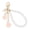 Pink, variant on Stylish Faux Pearls and Rose Key Holder Beaded Key Chain Bag Charm Lightweight Keychain Ornament for Women Girls