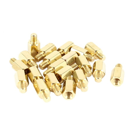 

Unique Bargains 20 Pcs PCB Motherboard Standoff Hex Spacer Screw Nut M3 Male 4mm to Female 7mm