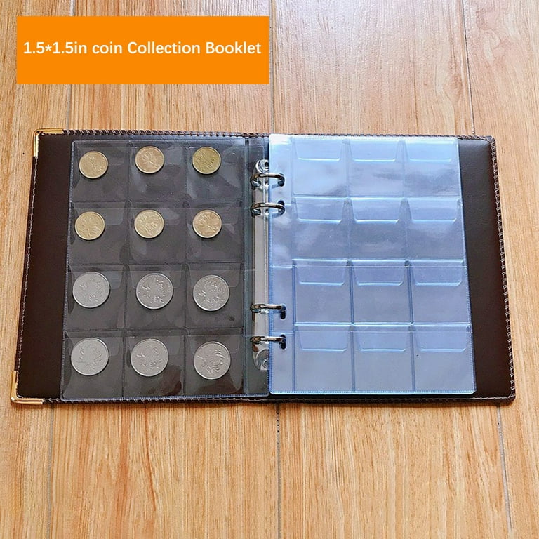 Paiyule Coin Collection Book Holder for Collectors, 200 Pockets Coins  Collecting Album, 30 Sleeves Paper Money Display Storage Case 