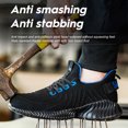 thumbnail image 3 of OwnShoe Breathable Steel Toe Work Sneakers for Men Women Safety Shoes Nonslip Work Boots, 3 of 9