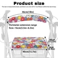 thumbnail image 6 of HELLHERO Rollator Seat Cover Colourful Daisies Rollator Seat Covers for Seniors Men Women Reusable Non-Slip Fit for Sun & Dust Protector, 6 of 7