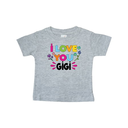 

Inktastic I Love You Gigi with Flowers Gift Baby Girl T-Shirt