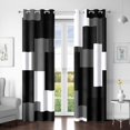 thumbnail image 1 of Cortinas opacas Tyrot, color negro y gris, 100% opacas, 213 x 213 cm, 1 of 7
