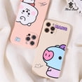 thumbnail image 2 of Caso del teléfono para iphone 12 13 moda BTS Bangtan Boys bt lindo de dibujos animados bebé 21 TATA KOYA RJ MANG CHIMMY SHOOKY caso Iphone 7 8 SE2020 7Plus 8plus X XS XR XSMax 11Pro max 12 Pro max 13, 2 of 4