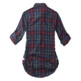 thumbnail image 3 of Matchstick Women Long Sleeve Flannel Plaid Checked Shirt (XS-XXL), 3 of 3