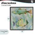 thumbnail image 4 of Stupell Industries Coastal Sweet Fish Duo Watercolor Black Framed Giclee Art, 12 x 12, by Lorenzo Collective, 4 of 8
