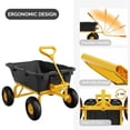 thumbnail image 6 of Ktaxon 770lbs Heavy-Duty Garden Cart, Steel Frame & Removable Panels, Yellow & Black, 6 of 9