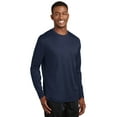 thumbnail image 4 of Sport-Tek K368 Mens Dri-Mesh Long Sleeve T-Shirt, Navy - 2XL, 4 of 6
