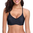 thumbnail image 3 of Zjloe7sa bras for women Sleeping Bra Thin Soft Comfortable Everyday Bra Seamless Casual Bra Black, 3 of 6