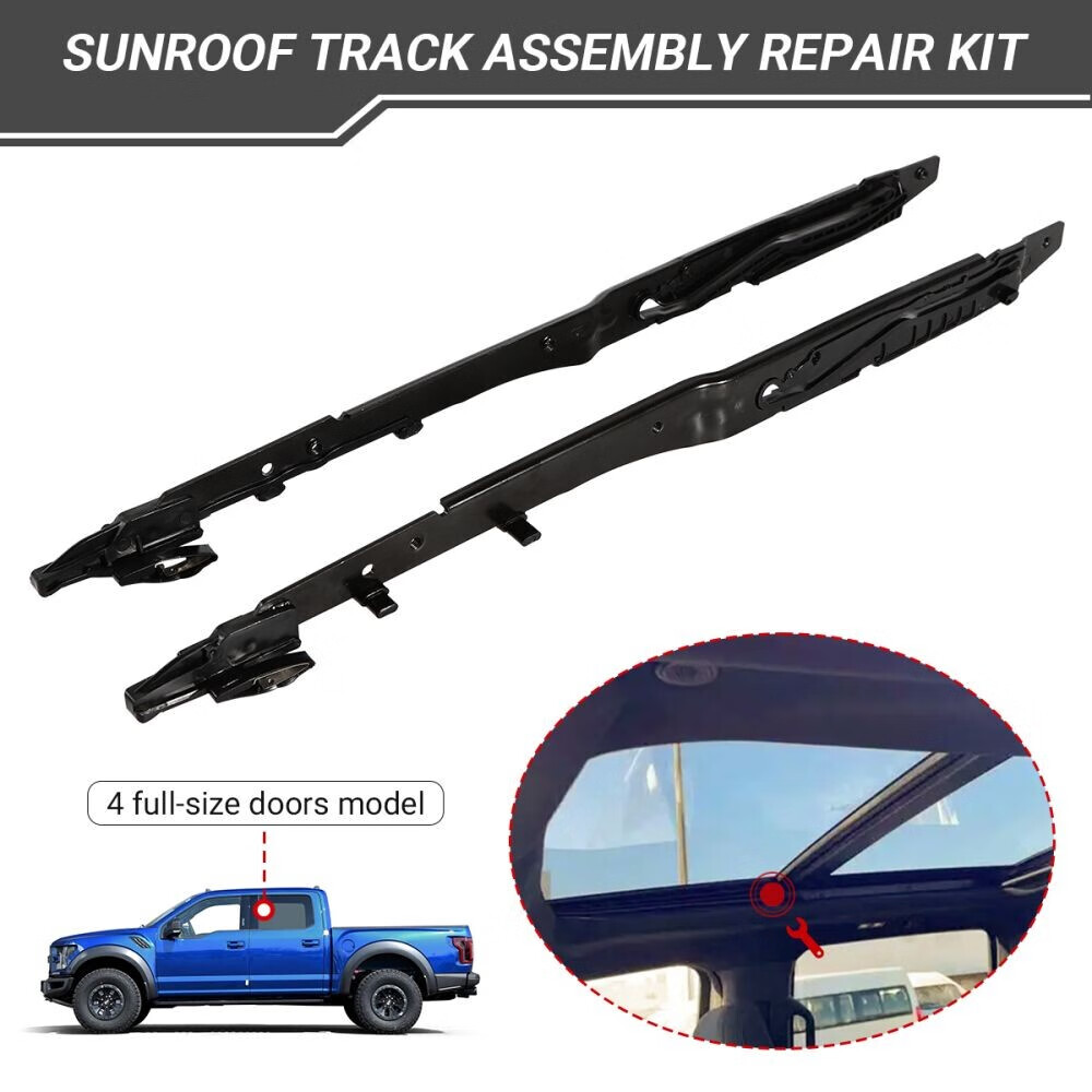 ZXMT 2Pcs Sunroof Track Assembly Repair Kit Fit for Ford 1520 F150 17