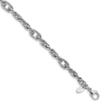 thumbnail image 2 of 14k White Gold Polished Link Bracelet, 2 of 3