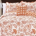 thumbnail image 4 of Serenta Paisley Flowers 4 Piece Reversible Coverlet Set, 4 of 4