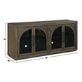 thumbnail image 5 of Steve Silver Burlington Modern Sideboard with Four Doors and Two Shelves, Cocoa, 5 of 6